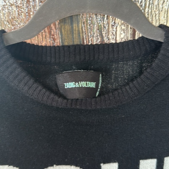 ZADIG & VOLTAIRE
Gaby Graphic Wool & Cashmere Sweatshirt size Medium - Picture 7 of 9